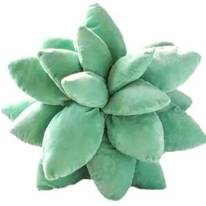 Green Plush Cactus Plant Pillow Plush Decor Room 2 Room NWT